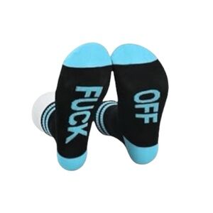 Half Crew Socks Fck Off